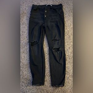 CELEBRITY PINK Women Black Ripped Jeans